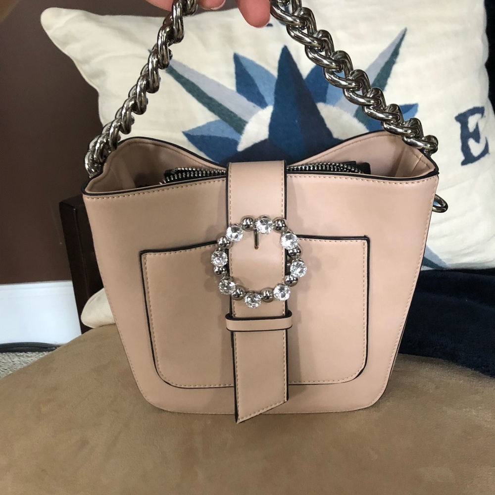 Bone colored small purse from Zara